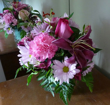 Pink Lily Flower Bouquet at Send Flowers