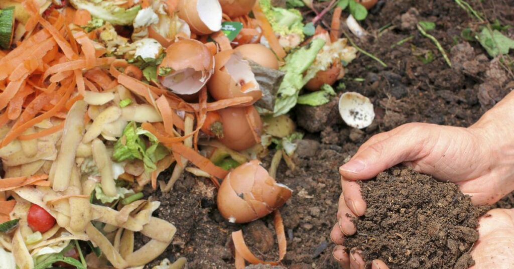 Compost in sacchi in uso